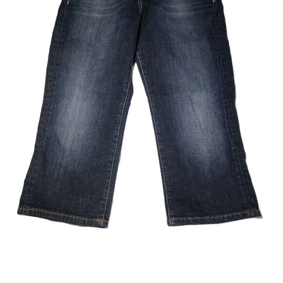 Lucky Brand Jeans Womens 14/32 Dark Wash Easy Rider Baggy Y2k Bootcut Mid Rise - Picture 3 of 15